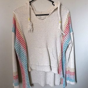 Vintage Havana Crotchet Multicolored Hoodie